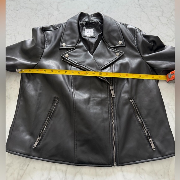 GAP Vegan-Leather Moto Jacket - Picture 8 of 8